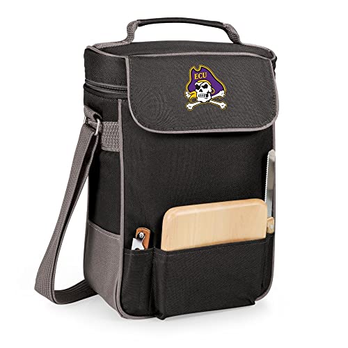 NCAA East Carolina Pirates Duet Insulated Wine and Cheese Tote with Team Logo