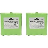 Karier 2Pcs 700mAh Ni-MH BATT6R Battery Pack for Midland Two Way RadioLXT500VP3 LXT500 LXT560VP3 LXT560 LXT535VP3 LXT535 LXT326 LXT380 LXT490