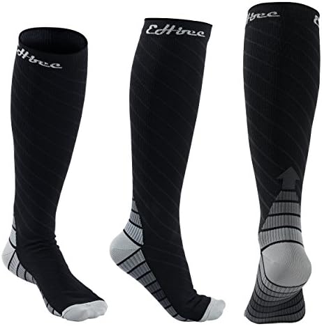 Compression Socks for Men &amp; Women BEST Recovery Performance Stockings for Running, Medical, Athletic, Edema, Diabetic, Varicose Veins, Travel, Pregnancy, Relief Shin Splints, Nursing