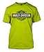 Harley-Davidson Men's Elongated Bar & Shield Safety Green T-Shirt 30291737 (L)
