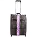 SINOKAL Luggage Straps Suitcase Belts Polyester Fabric Colorful Pattern Sturdy Packing Belt Strap (Not Include the Luggage) (One Pack-Purple Pattern)