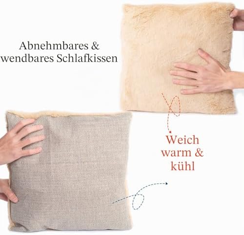 Katzenbett für Indoor-Katzen - Katzenhöhlenbetten Katzenhaus Katzenzelt mit abnehmbarem waschbarem Polsterkissen, weichen Kätzchenbetten, Katzenbetten & Möbel, für kleine und mittlere Haustierbetten