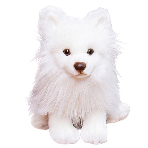Stuffed Animals Puppy Pomeranian Dog Plush Toys 9" White Toy Gift Kids