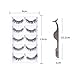 Teenitor 10 Pair Crisscross False Eyelashes Lashes, Nature Looking Fake Eyelashes Set For Women Girls, Comes With Free Fake Eyelash Applicator