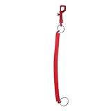 10 Pcs Spring Coil Keychain Retractable Plastic