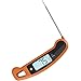 Lavatools Javelin® PRO Duo Ultra-Fast 2-Second Professional Digital Instant Read Meat Thermometer for Grill and Cooking, Auto-Rotating Backlit Display, IP65 Water Resistant, NSF Certified – Tangerine