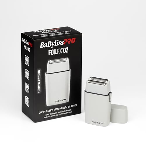 BaBylissPRO FoilFX Cord/Cordless Metal Double Foil Shaver (Gray)