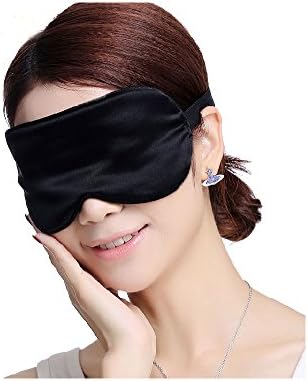 Natural Mulberry Silk Sleep Mask, Ultra Soft, Anti-Ageing, Hypoallergenic and Breathable. Reduces Wrinkles and Crow’s Feet, Prevents Cellular Ageing – One size, 21 x 10 cm