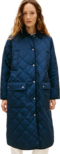 Damen Steppmantel Padded Quilted Oversized Fit, Blau (Dark Night Navy), S