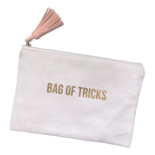 Bag Of Tricks, Pack Your Essentials In This Makeup Bag Adorned with Pink Suede Tassel