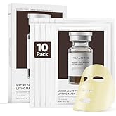 HEALOINE 10 Packs Premium Bio-Collagen Real Deep Face Mask, Even Skin Tone, Pore Minimizing, Elasticity Firming Moisturizing Facial Mask Korean Skin Care 30g*10ea