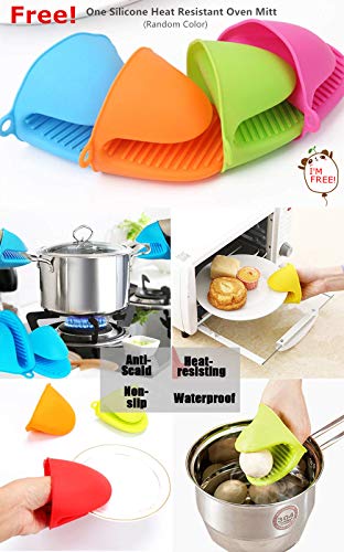 Cookie Maker Press Gun Kit - Multifunctional Comfort Grip Cookie Press Pump - DIY Plastic Biscuit Maker Cake Decorating Set with 16 Discs and 6 Icing Tips, Silicone Heat Resistant Oven Mitt as Gift