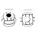 200 Pieces 12 mm Volleyball Beads Sports Pony Beads for Jewelry Making, 4 mm Inner Hole