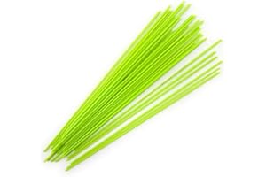 GLACIAL ART GLASS Spring Green Opal COE 90 Stringer Sample - 4.375" Long Bullseye Glass Stringer