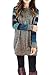 Poulax Women's Lightweight Knitted Long Sleeve Loose Casual Pullover Tunic Sweatshirt Tops,Navy Blue,M
