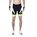 Eco-daily Men's Cycling Shorts Padded Bicycle Riding Half Pants Bike Biking Cycle Tights Black-Yellow