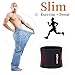 ZOHUMI Mens Waist Trimmer,Widening Neoprene Waist Trainer Ab Belt with Flexible Back Support for Fitness (L/ 28-41 inches)