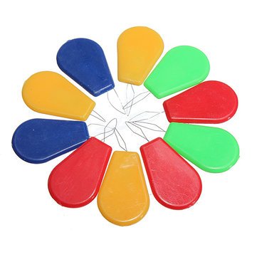 10Pcs Needle Threader Bow Wire Stitch Insert Plastic Craft Tool by DOM