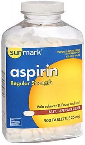 Sunmark Sunmark Aspirin, 500 tabs 325 mg