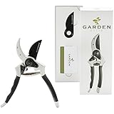 Razor Sharp Bypass Pruning Shears/Secateur - Japanese Steel - FREE Extra Blade, Spring &amp; eBook - Hassle Free Warranty - Premium Hand Pruner/Gardening Shear/Garden Clippers with Ergonomic Handle