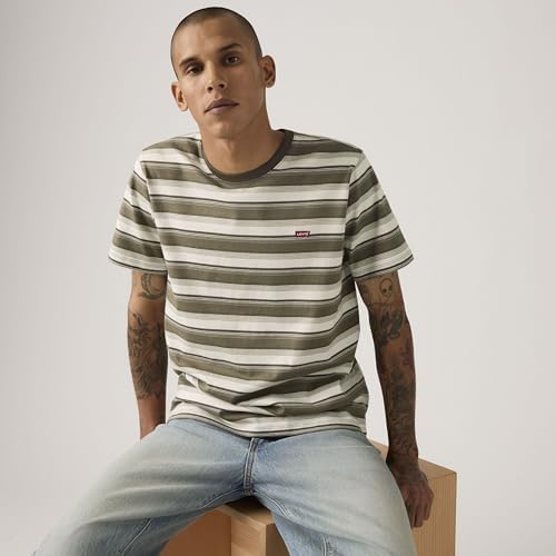 Ss Original Hm Tee Jen Stripe Maitake Br