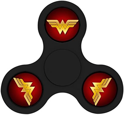 Wonder Women Fidget Spinner Finger tip Bearing toy Tri-Hands Spin Stress Reducer