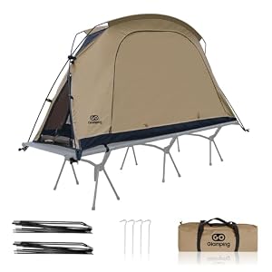 GOGlamping コットテント【SKY EYE CT 自立式 コットテント】TCテント 3 WAY タイプ 軽量 ベッド用 (サンドカラー)
