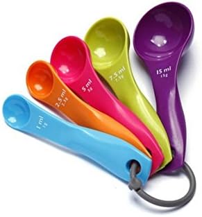 5PC Style Kitchen Colourworks Measuring Spoons Spoon Cup Baking Utensil Set Kit