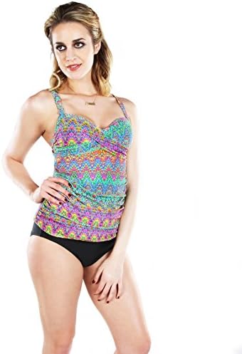 Fantasy Figure Womens Dream Shirred Tankini Top