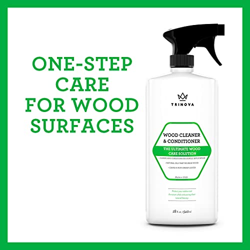 Trinova Wood Cleaner, Conditioner, Wax & Polish Spray for Furniture