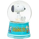 Silver Buffalo Peanuts Snoopy Sitting Light Up Snow