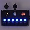 BlueFire-Waterproof-6-Gang-Waterproof-Car-Auto-Boat-Marine-LED-Rocker-Switch-Panel-Circuit-Breakers-Digital-Voltmeter-12V-Cigarette-Socket-Double-USB-Power-Charger-Adapter BlueFire-Waterproof-6-Gang-Waterproof-Car-Auto-Boat-Marine-LED-Rocker-Switch-Panel-Circuit-Breakers-Digital-Voltmeter-12V-Cigarette-Socket-Double-USB-Power-Charger-Adapter