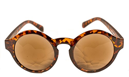 Rave Raptor Kaleidoscope Glasses Tortoise Shell Brown Prism Diffraction