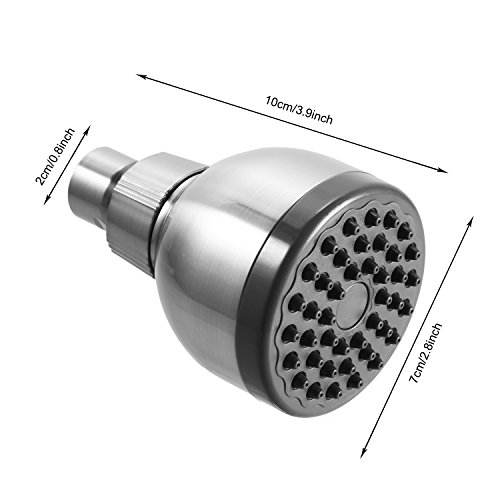 BATHWA ShowerHead 3 Inch High Pressure High Flow Fixed Shower Head