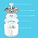 Cat Water Fountain Stainless Steel, LED Indicator 81oz/2.4L Automatic Pet Water Fountain with 4 Replacement Filters & 1 Silicone Mat for Cats, Dogs, Multiple Pets (with Flower & Water Level Window)