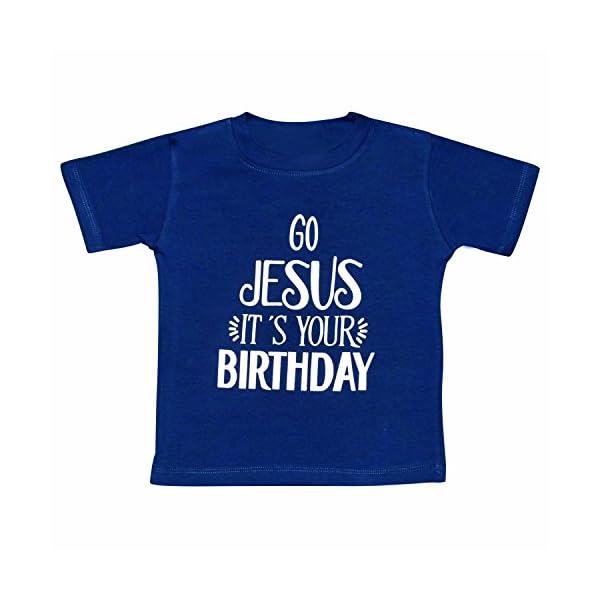 Unique Baby Boys Go Jesus It's Your Birthday Christmas Shirt - Image 3