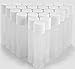 25, Clear, Empty, 5.5 ml Lip Balm Tubes with White Caps