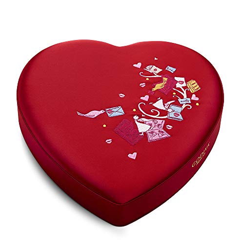 GODIVA Chocolatier Fabric Heart Chocolate Gift Box, 37 pc.