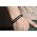 JOEYOUNG Fashion Jewelry Braided Black Leather Mens Bracelet with Locking Stainless Steel Clasp for Men and Women (Black)