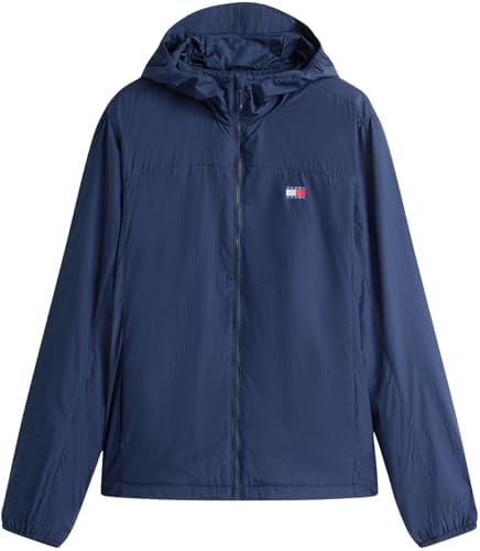 Uomo Giacca a Vento Fleece Chicago con Cappuccio, Blu (Dark Night Navy), M