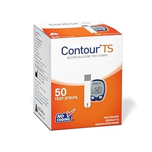 Ascencia Contour TS Diabetic Blood Glucose Test Strips 50
