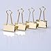 Coolrunner 48pcs Golden Metal Binder Clips, Office Clips, Utility Paper Clips