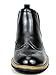 BRUNO MARC NEW YORK Bruno Marc Men's Bergen-05 Black Leather Lined Chelsea Dress Ankle Boots Size 9 M US