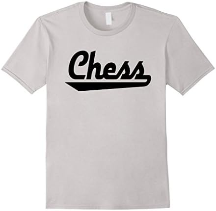 Mens Chess Shirt Medium Silver