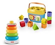 Fisher-Price Rock-a-Stack and Baby's First Blocks Bundle [Amazon Exclus