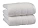 Made Here with US and Imported Cotton - Luxury 2-Piece Hand Towel by 1888 Mills, Supporting USA Manufacturing - White