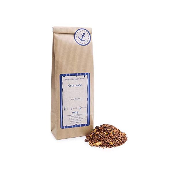 Rotbuschtee lose Rooibos-Tee Gute Laune Rotbuschtee, Korinthen, Papaya, Rosenblätter, Ananas, Himbeeren Rooibos Tee…