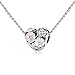 WOSTU Heart Enamel Sterling Silver Bead Charms Fit Charm Bracelets for Women