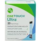 RIANZ Ultra Test Strips for Diabetes - 25 Count | Diabetic Test Strips for Blood Sugar Monitor | Glucose Test Strips for Blood Glucose Meter