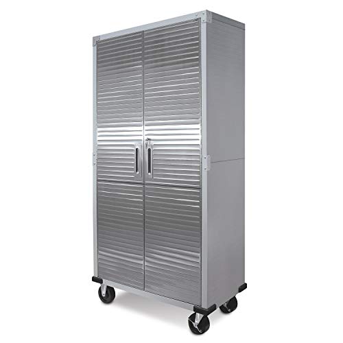 Seville Classics UltraHD Solid Steel Rolling Lockable Metal Storage